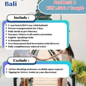 Package Honeymoon Bali (Package C)